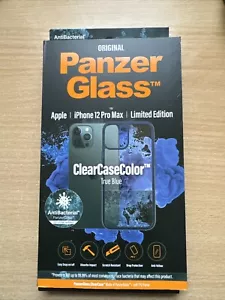 Panzer Glass iPhone 12 Pro Max ClearCase True Blue LIMITED EDITION Antibacterial - Picture 1 of 3