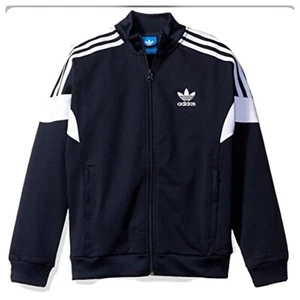 adidas originals outwear big Boys challenger track jacket , legend ink /white M - Picture 1 of 1