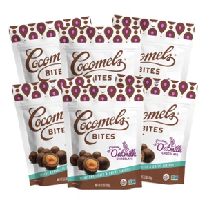Cocomels Oatmilk Chocolate Covered Bites, Original, 3.5 Oz, 6 Pack, Dairy Free - Picture 1 of 12