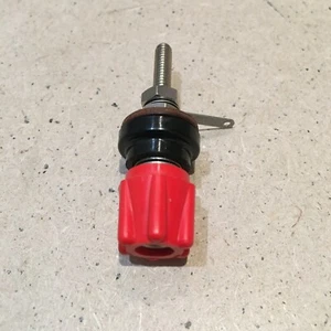Belling & Lee Red Binding Terminal 4mm Stud 4mm dia Socket. - Picture 1 of 1