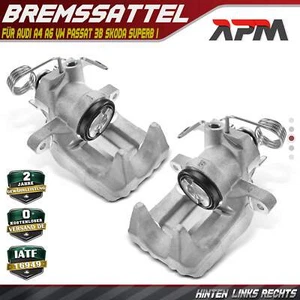 2x Bremssattel Hinten L+R 38mm für VW Passat 3B Audi A4 8D A6 Skoda Superba - Bild 1 von 9