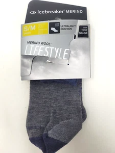 Icebreaker Merino Wool Lifestyle Low Cut Socks (Size S/M) Twister/Fathom - Picture 1 of 3