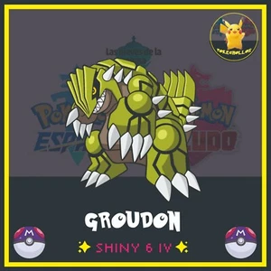 ✨ GROUDON ultra Shiny 6 iv ' s ✨ | pokemon 🗡️ espada | escudo🛡️ - Picture 1 of 3