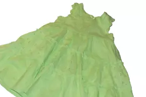 George KLEID 3T lt grün 3-stufig Rüschen Ösen Stoff mit unter bescheidenem Rock (L3) - Bild 1 von 7