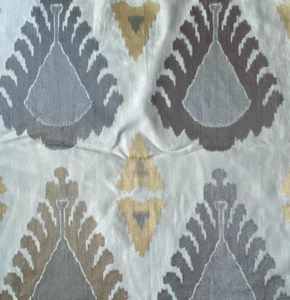 Lee Jofa Threads Exuberance Silver/Ivory  Designer Fabric Remnant 24x24" - Picture 1 of 3