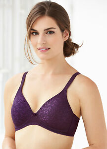 Retails $44.00 Glamorise Brand Padded A Cup Bra Purple Seamless Look T-Shirt NEW