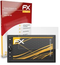 atFoliX 2x Lámina Protectora de Pantalla para Sony XAV-AX100 mate y antigolpes