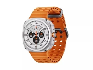 NEW Samsung Galaxy Watch Ultra 47mm-Bespoke Titanium White w/ Orange Marine Band - Photo 1 sur 5