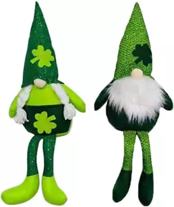 St. Parick's Day Tabletop Gnome Set, Holiday Gnome, Home Decor Gift, 2 Pieces - Picture 1 of 3