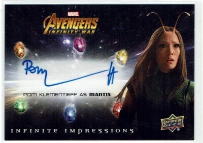 Avengers Infinity War Autograph Card II-PK Pom Klementieff as Mantis Auto - Image 1 of 2