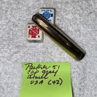 parker 51 Cap Gold Stripes Pattern 12k Filled Pearl Jewel Made In USA (42)