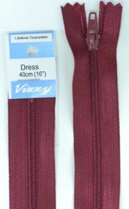 Vestido Vizzy Cremallera, 40cm Color 108 BORGOÑA, Cremallera Marca Calidad - Imagen 1 de 1