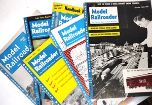 Set of 6 Vintage Model Railroader Magazines 1952-1955 Good Condition Retro Ads - Picture 1 of 11