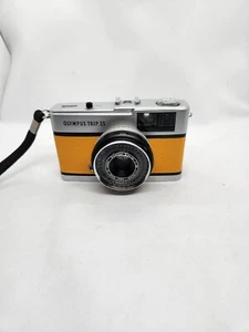 Olympus Trip 35 Film Camera w/ Zuiko 40mm f2.8 Lens Yellow Leather - Picture 1 of 5
