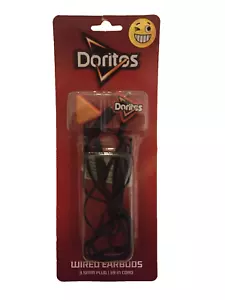Doritos Nacho Tortilla Chips novità auricolari cablati spina 3,5 mm cavo 39 pollici nuovi con scatola - Foto 1 di 4
