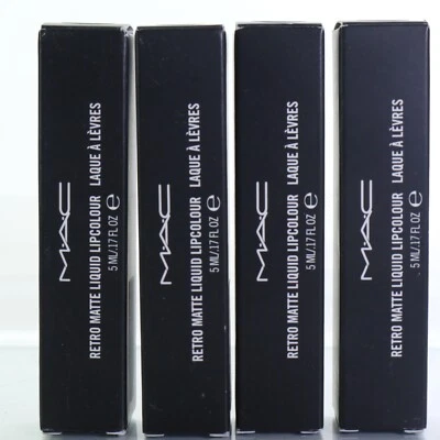 LOT OF 4  MAC Retro MATTE Liquid LIPCOLOUR Lip Color in MOON LANDING FULL SIZE - Image 1 of 4