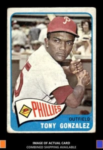 1965 Topps #72 Tony Gonzalez Philadelphia Phillies Poor - Picture 1 of 2