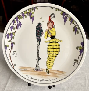 Villeroy & Boch DESIGN 1900 Petite Robe Taffetas Art Deco Women #1 Dinner Plate - Picture 1 of 5