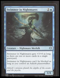 MTG Swimmer in Nightmares 275 Uncommon Theros Beyond Death Card CB-1-3-A-7 - Picture 1 of 7