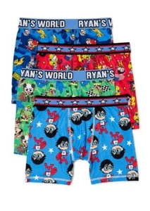 Pocket Watch Ryans World Boys Athletic Boxer Briefs - Variety 4 Pack - 4 XS - Picture 1 of 6