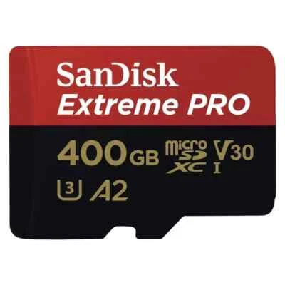 SanDisk Extreme PRO 400GB microSDXC UHS-I Speicherkarte mit SD-Adapter... - Bild 1 von 2