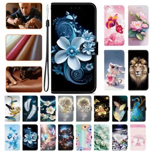Flower Butterfly Bear Cat Wallet Cover Case For Nokia C21 Plus C20 G21 X10 G300 - Picture 1 of 32