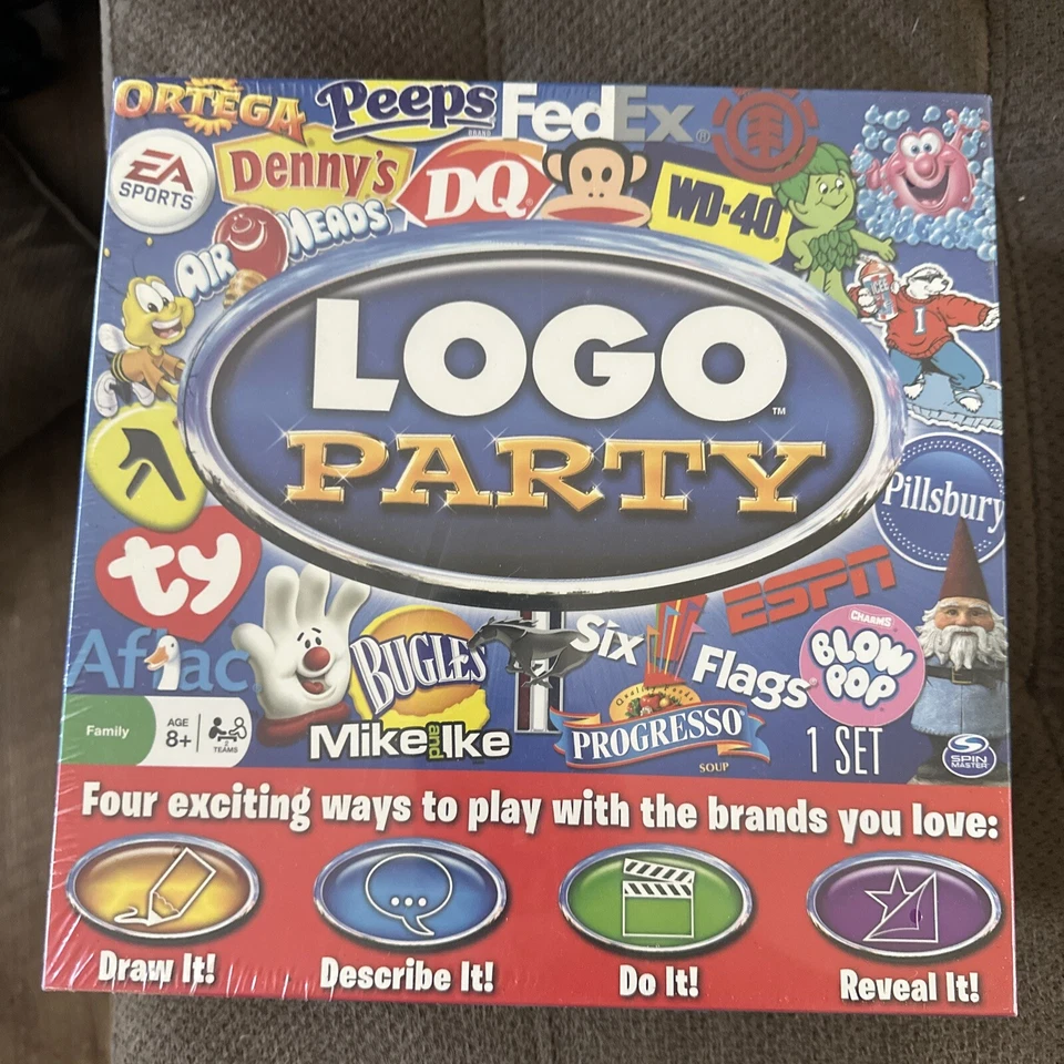Spin Master Logo Party Board Game Family 8