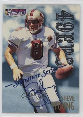1997 Pro Line II Memorabilia Signature Series Steve Young #MEM44 HOF - Image 1 of 2