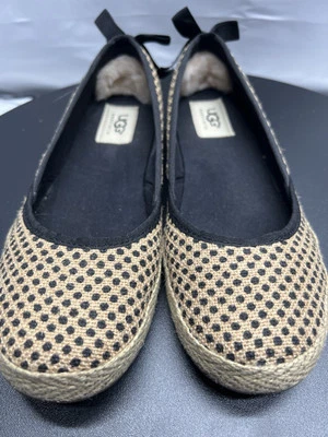 Zapatos planos de ballet alpargata de arpillera a lunares UGG Australia Indah para mujer 6,5 Foto 1 de 4