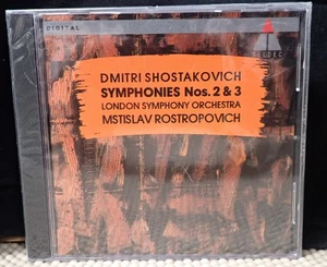 Shostakovich Symphonies 2 & 3 - Rostropovich, London Symphony - Teldec CD SEALED - Imagen 1 de 3