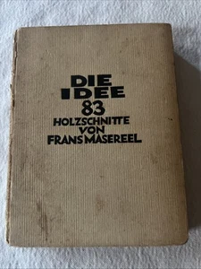 Frans Masereel Die Idee 1927 Deutscher Holzschnitt Picture Novel Hardcover 1928 Verlag - Bild 1 von 11