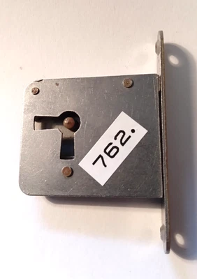 #421- Möbeleinsteckschloß - Vintage - Dorn 30 mm - Messingstulp 70 x 11 mm  Rund - Bild 1 von 3