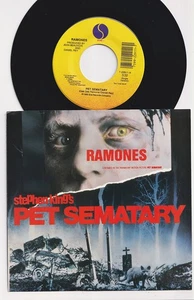 RAMONES * Pet Sematary * 1989 USA 7" 45 * PUNK KBD * Stephen King * - Picture 1 of 2