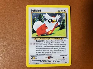 Delibird Neo Revelation Holo Rare 5/64 Unlimited LP Pokémon TCG Card WOTC - Picture 1 of 2