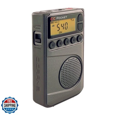 C. Crane CC Pocket AM FM and NOAA Weather Radio with Clock and Sleep Timer - Image 1 of 4