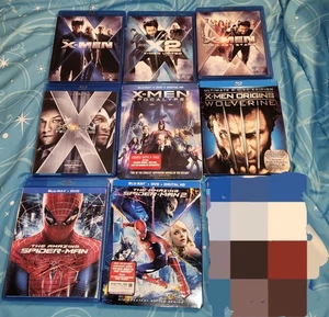 Marvel Blu Ray Lot X-men Amazing Spider-Man Comic Book Blu Rays - Picture 1 of 4