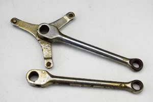 RARE, CHATER LEA ROUND ARM VINTAGE BICYCLE STEEL COTTERED CRANKS, 6.5" (1) - Picture 1 of 6