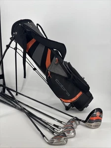RH Cobra King Jr Club Set Youth Ages 5-8 Bag w/ Driver, P Wedge, 6-9 Iron. - Picture 1 of 19
