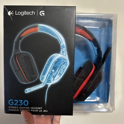 Logitech G230 Black/Red Over the Ear Gaming Headset (Headphones, Microphone) - Image 1 of 2