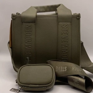 Steve Madden Webber Olive Green Satchel BWEBBER-E DT623730 - Picture 1 of 6