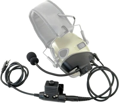 Microphone & PTT for Howard Leight Impact Sports Noise normal, Black  - Image 1 of 4