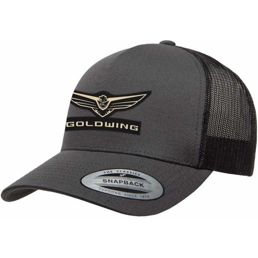 Factory Effex Gold Wing Rally Trucker Hat - Black/Grey 25-86804 - Image 1 of 1