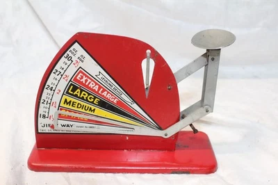 Jiffy Way Manufacturing Company Egg Scale red vintage - Image 1 of 4