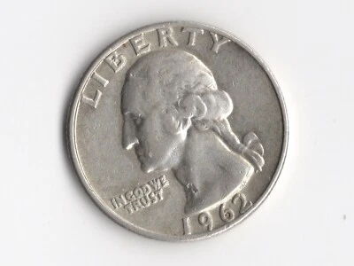 1962-D 25c Quarter Planchette laminations, Radial Flow , DDMM Error - Image 1 of 4