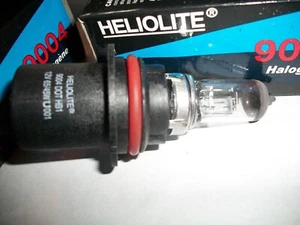 HELIOLITE 9004 HALOGEN HEADLIGHT BULBS, 2 PACK, 65/45 WATTS DOT REPLACEMENT BULB - Foto 1 di 5