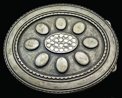 Flower Hippy Style Belt Buckle - Image 1 of 3