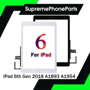 For iPad 6th Gen Generation 2018 Touch Screen Digitizer Glass Replacement A1893 - Picture 1 of 1