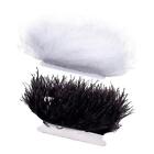 Natural Ostrich Feather Fringe Trim 1M for Performance Costume Wedding Dress