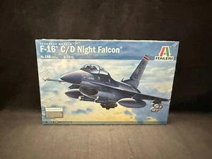 Italeri F-16 C/D Night Falcon 1:72 Scale Plastic Model Kit 188 - Picture 1 of 7