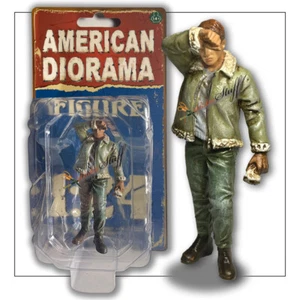 SWEATING JOE AUTO MECHANIC American Diorama 1:24 Scale Mechanic Hand Painted - Picture 1 of 5